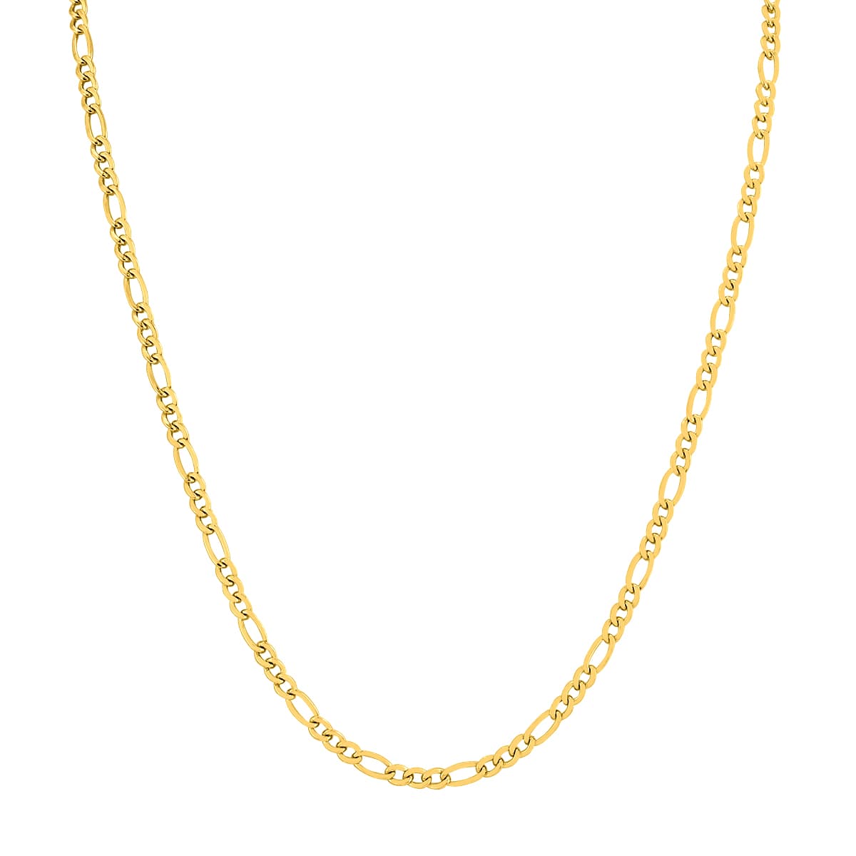 14K Yellow Gold Filled 3.5mm Figaro Chain with Lobster Clasp - 22 Inch