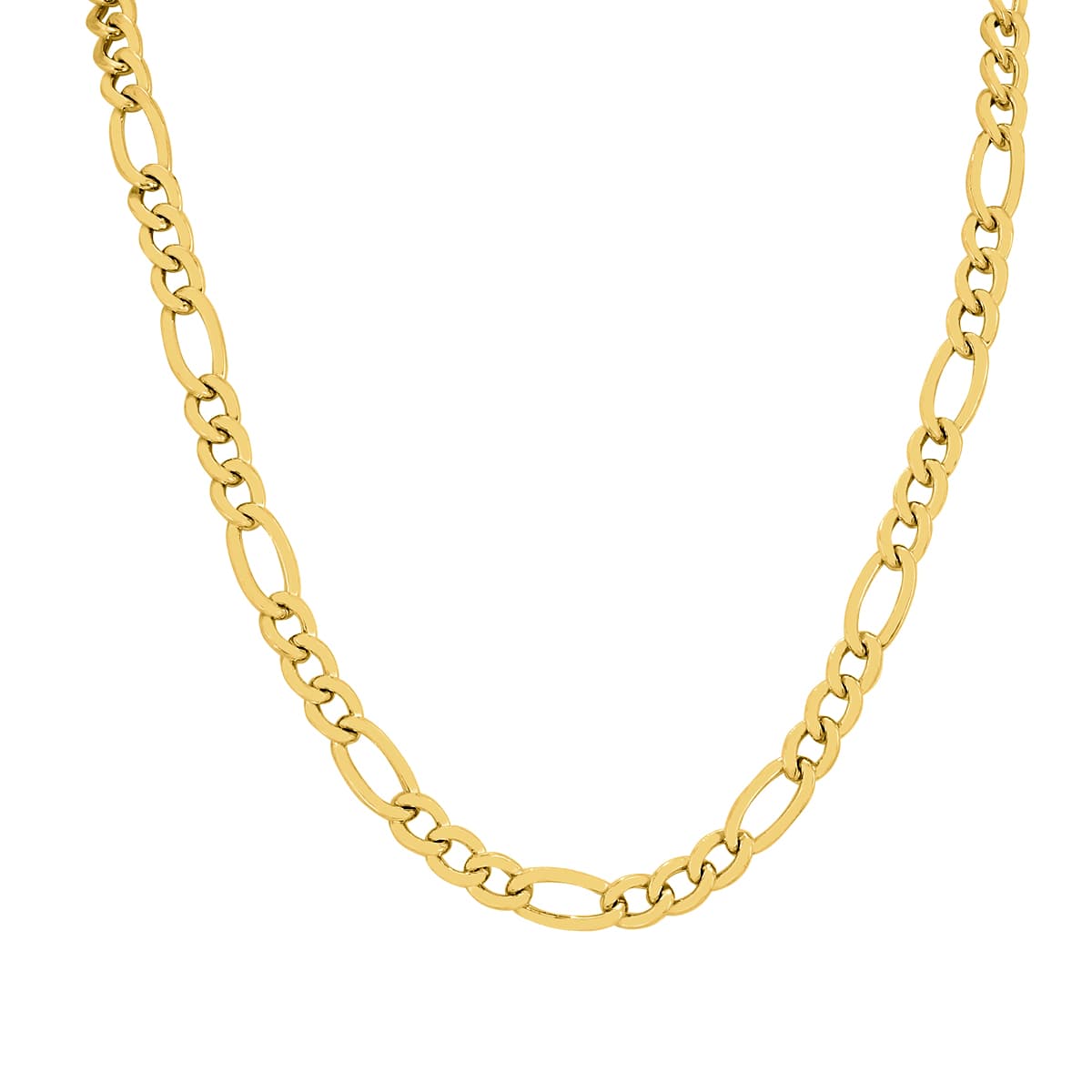 14K Yellow Gold Filled 7.8mm Figaro Chain with Lobster Clasp - 24 Inch