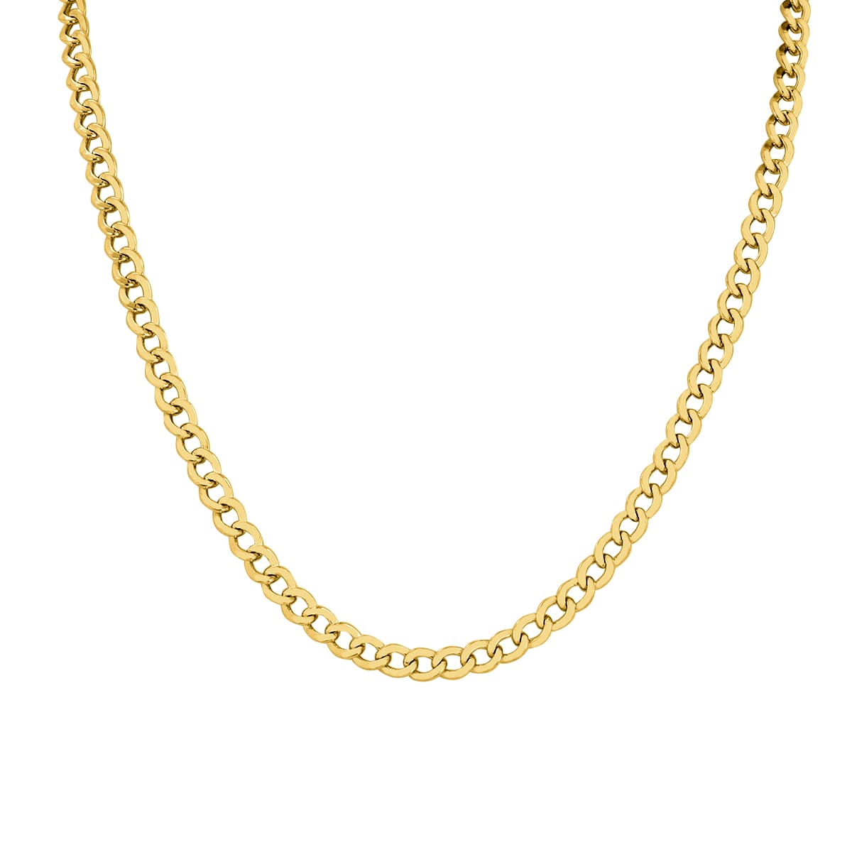 14K Yellow Gold Filled 4.9MM Curb Link Chain with Lobster Clasp - 22 INCH