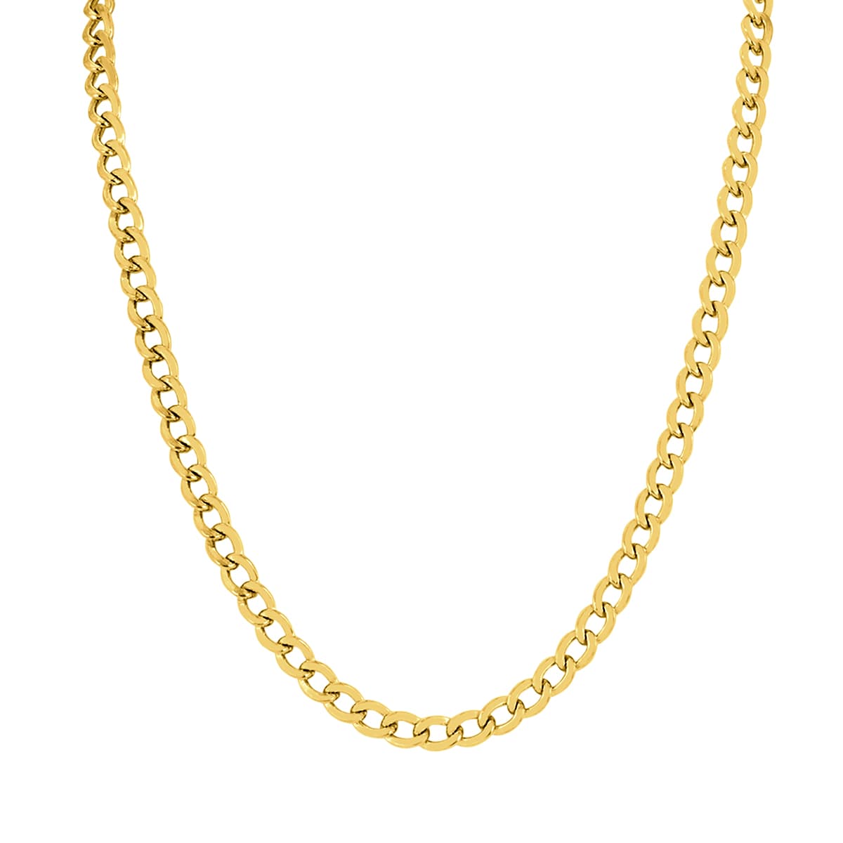 14K Yellow Gold Filled 5.8MM Curb Link Chain with Lobster Clasp - 18 Inch