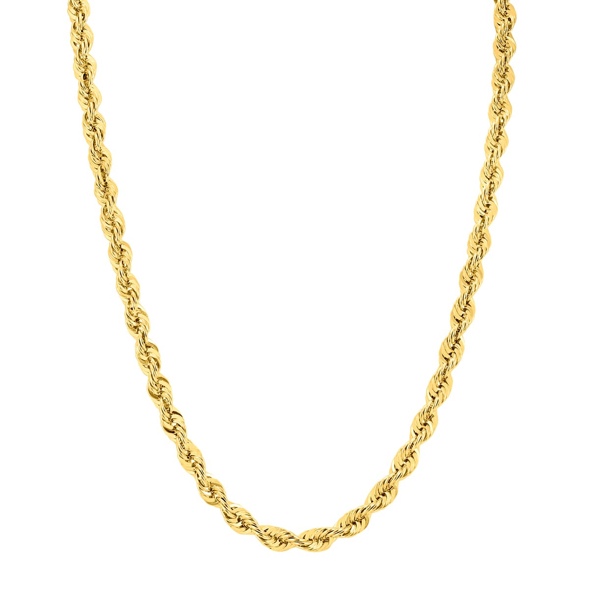 14K Yellow Gold Filled 6MM Rope Chain with Lobster Clasp - 20 Inch
