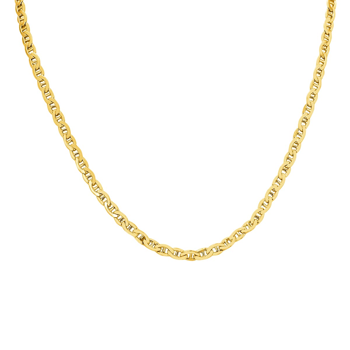 14K Yellow Gold Filled 4.2MM Mariner Link Chain with Lobster Clasp - 30 Inch