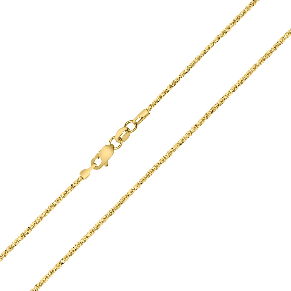 10K Yellow Gold 1.5MM Sparkle Chain with Lobster Clasp - 18 Inch