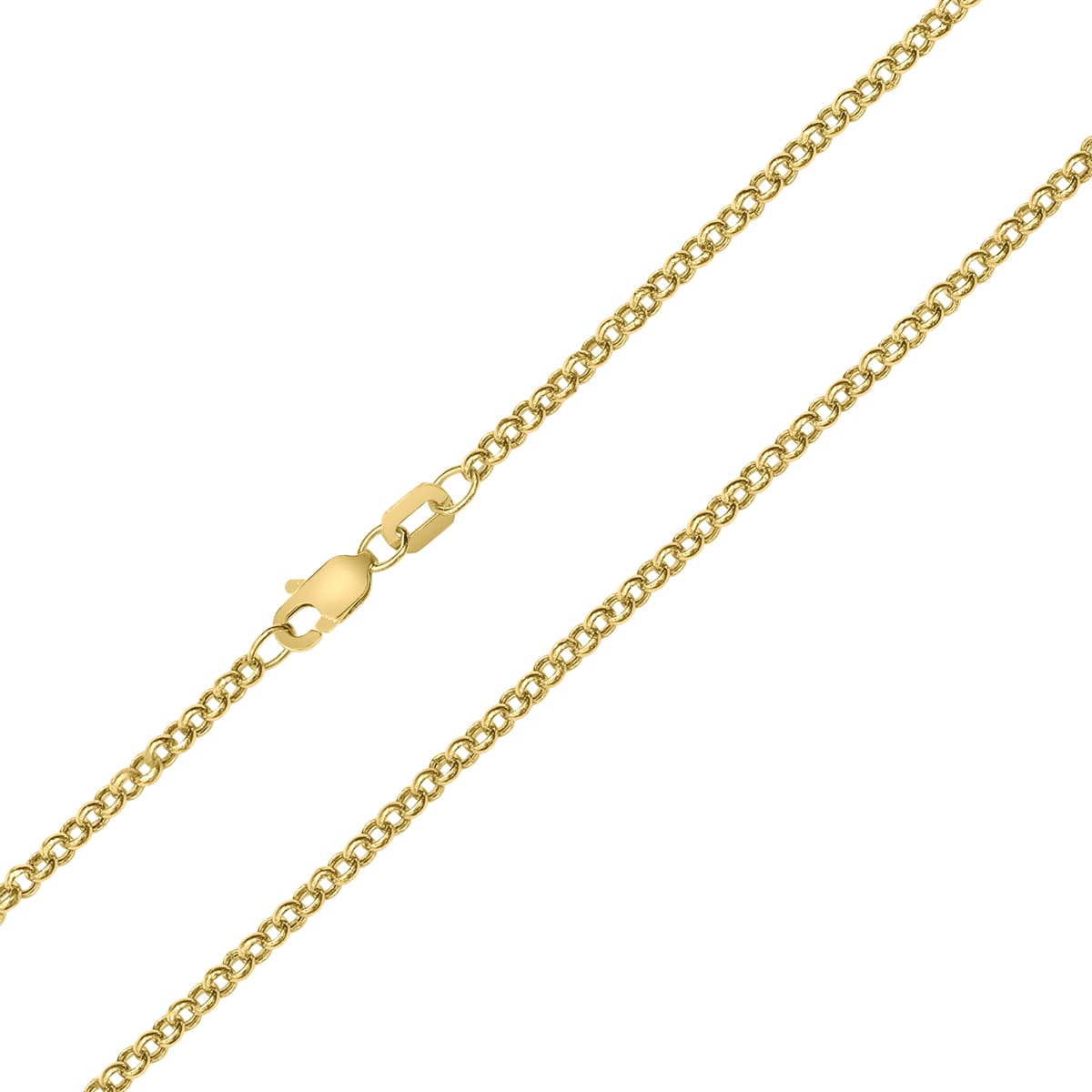 10K Yellow Gold 2.3MM Classic Rolo Chain with Lobster Clasp - 18 Inch