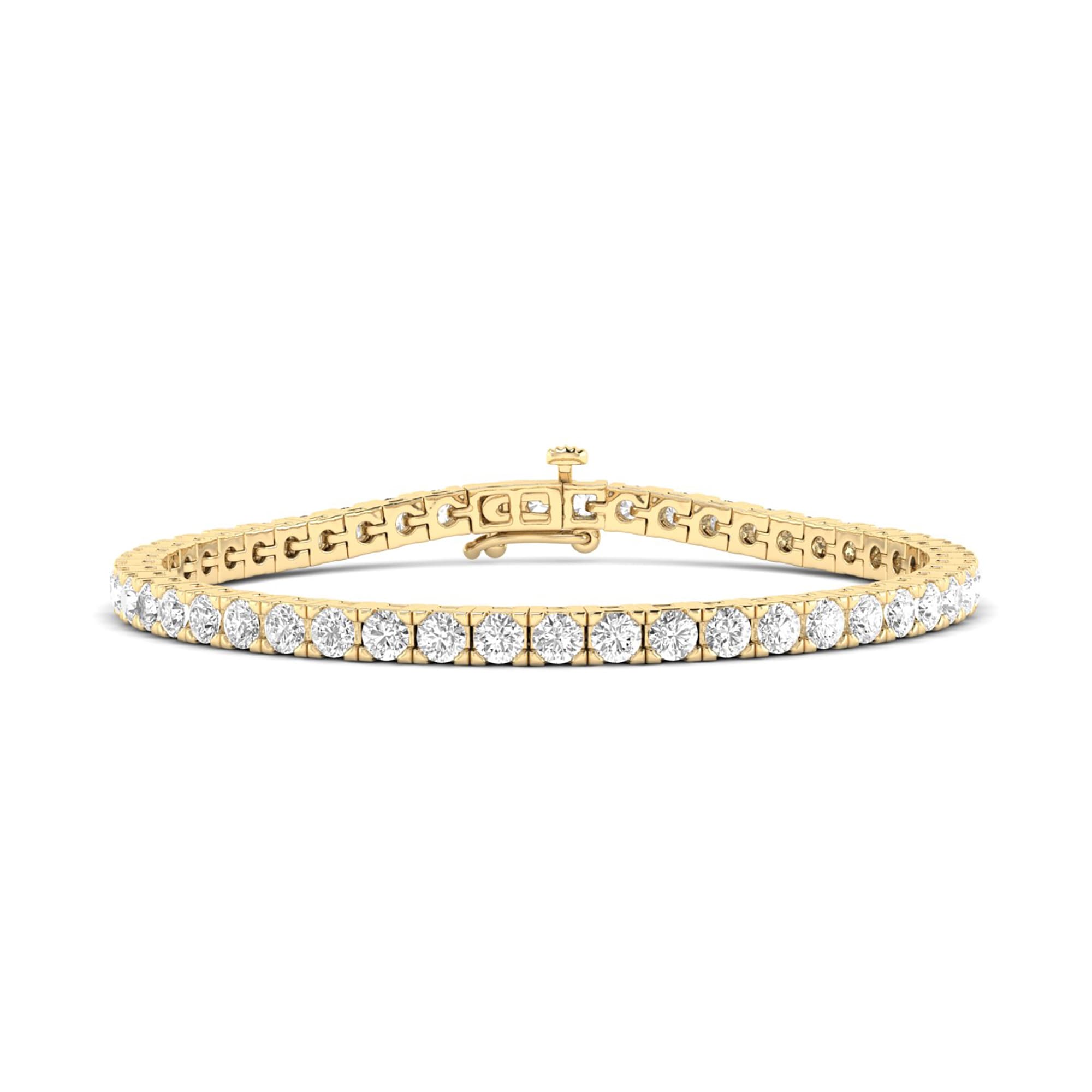 5 Carat TW Classic Diamond Tennis Bracelet in 14K Yellow Gold