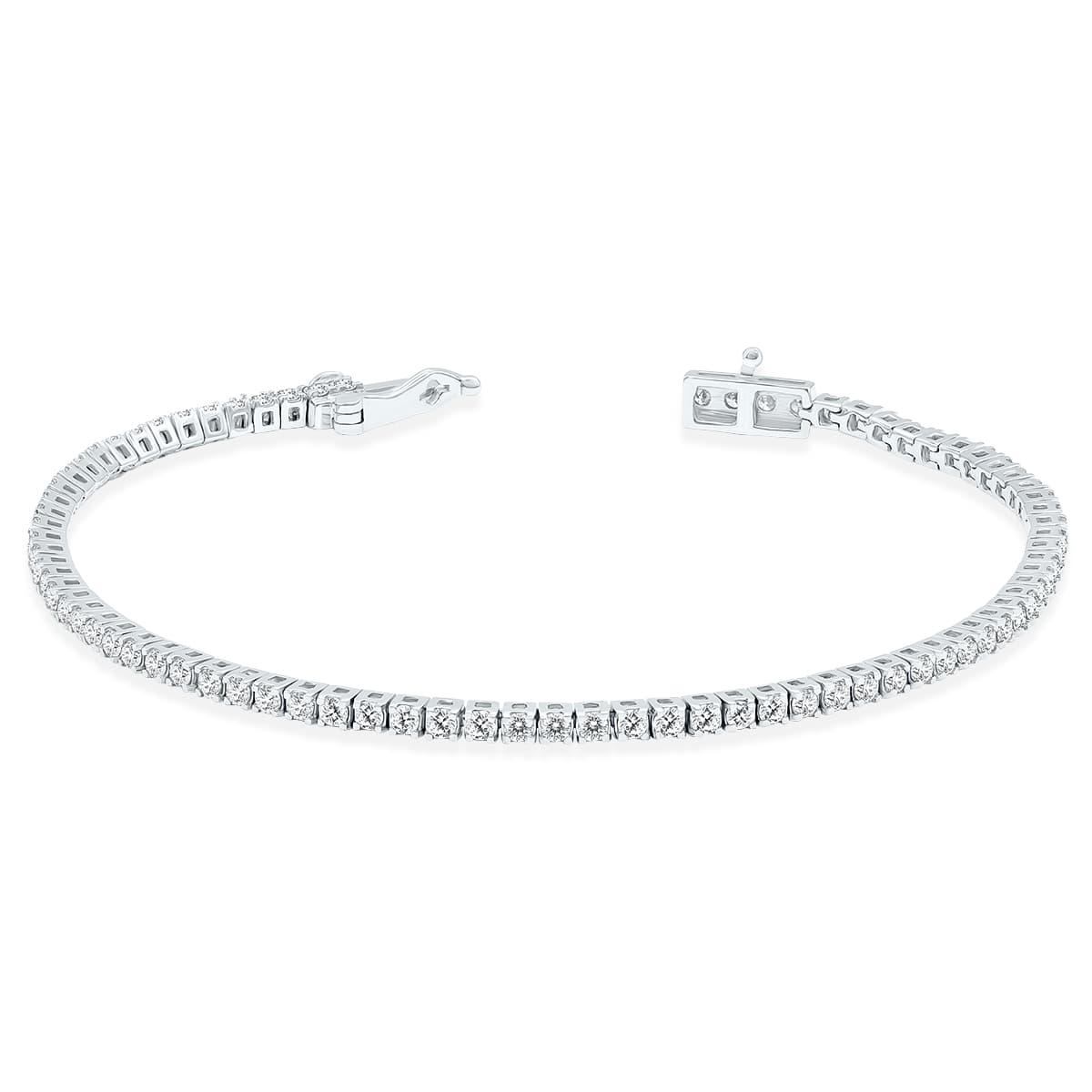 2 Carat TW Diamond Tennis Bracelet in 14K White Gold