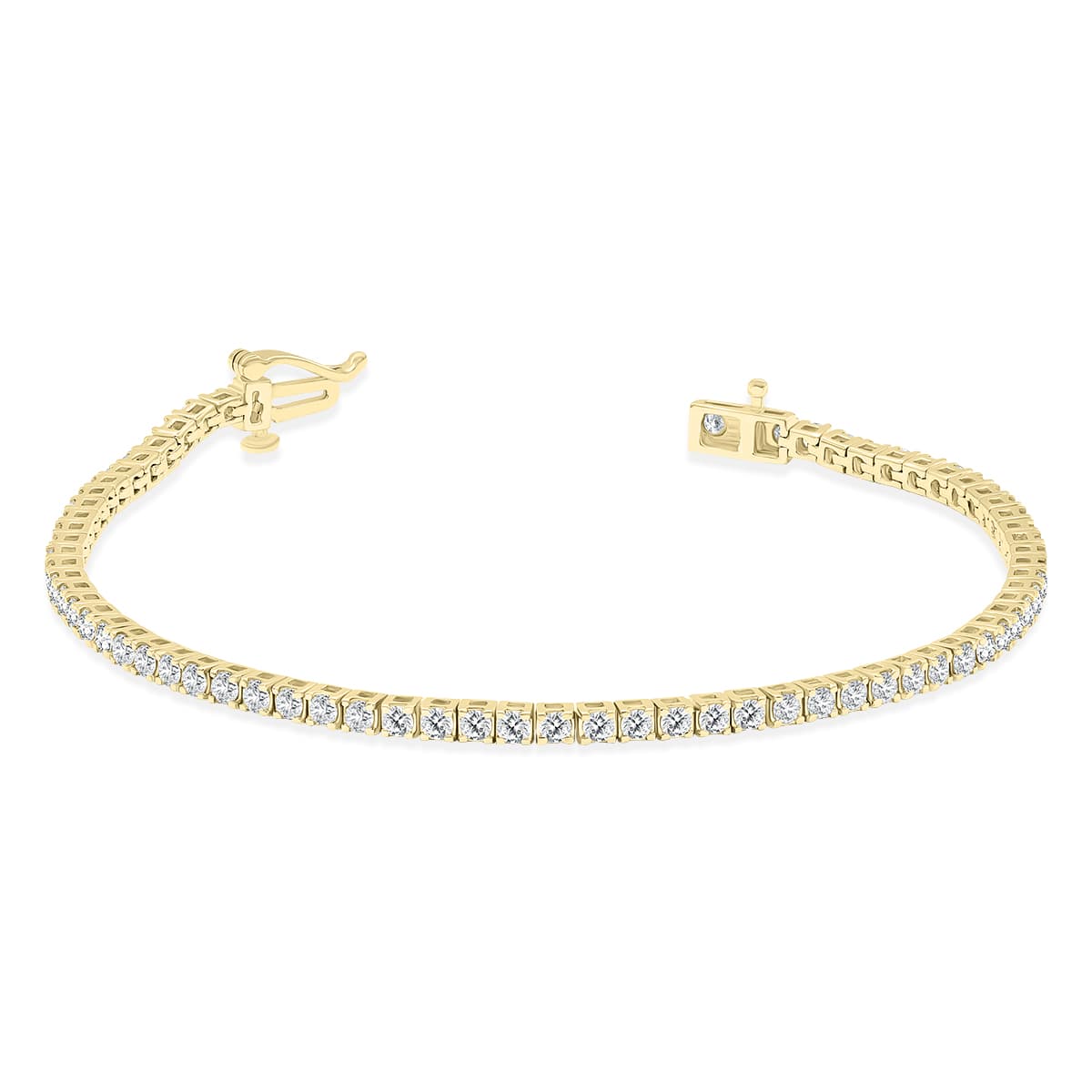 4 Carat TW Diamond Tennis Bracelet in 14K Yellow Gold