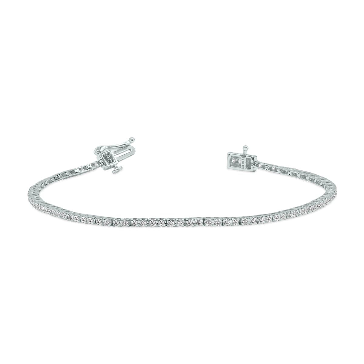 1 Carat TW Lab Grown Diamond Tennis Bracelet in 14K White Gold