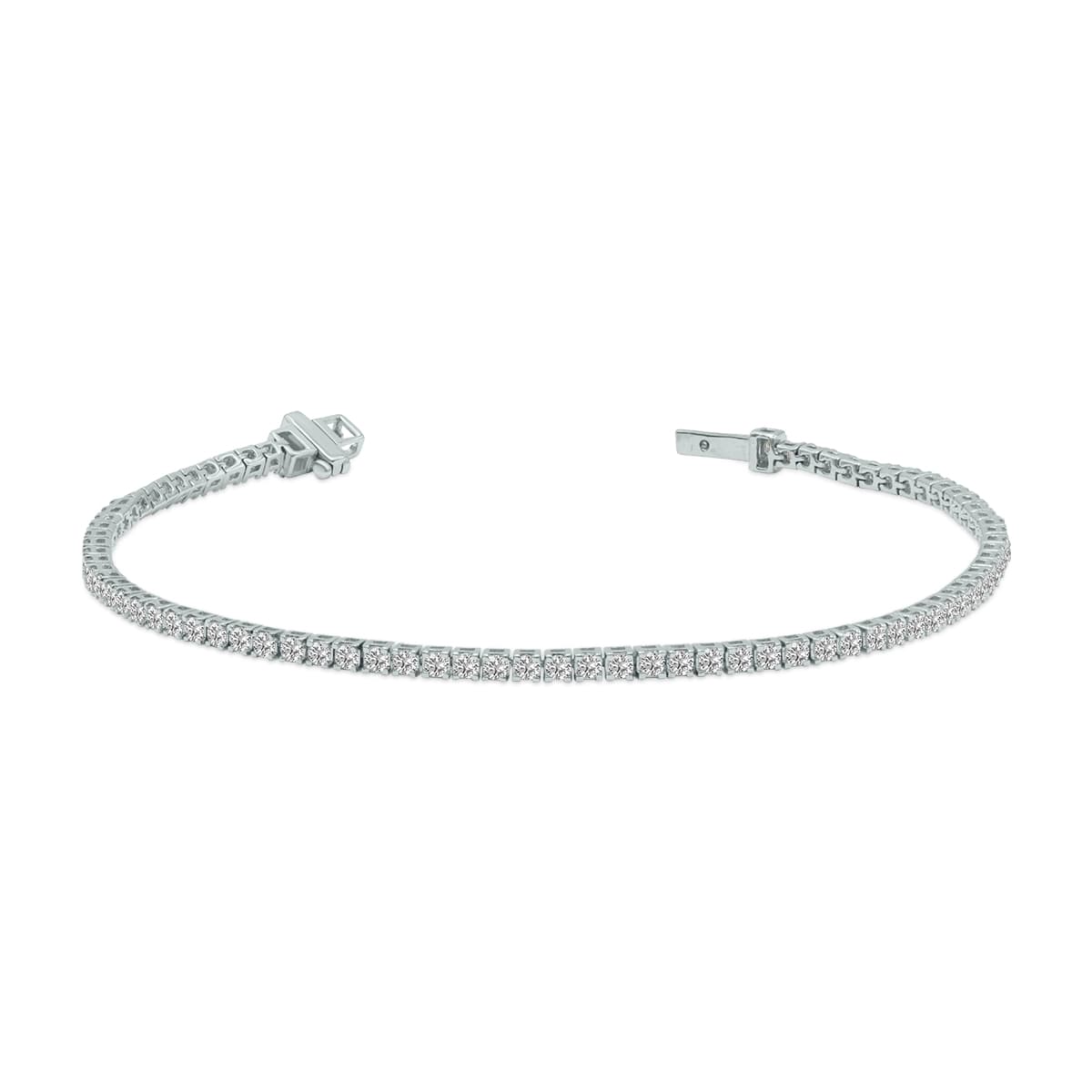 2 Carat TW Lab Grown Diamond Tennis Bracelet in 14K White Gold