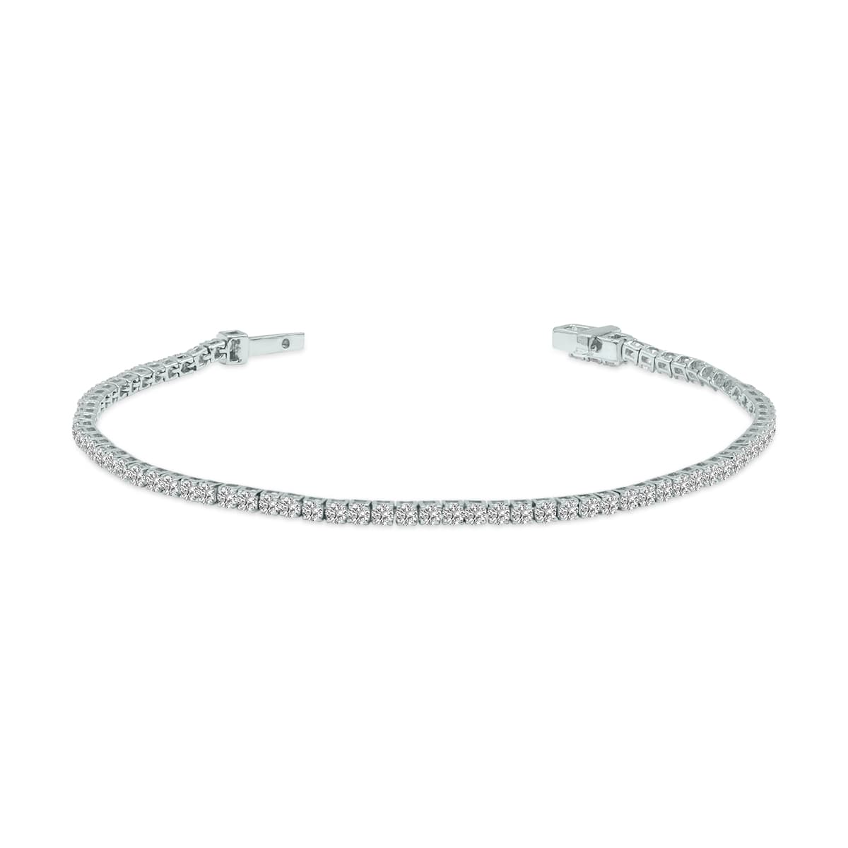 3 Carat TW Lab Grown Diamond Tennis Bracelet in 14K White Gold