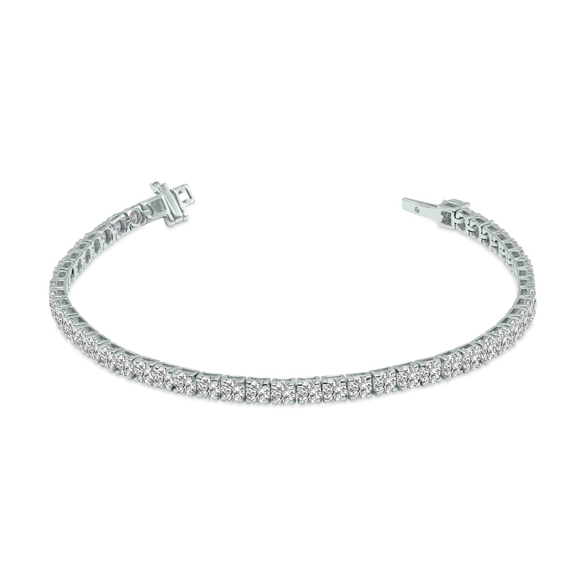 6 Carat TW Lab Grown Diamond Tennis Bracelet in 14K White Gold