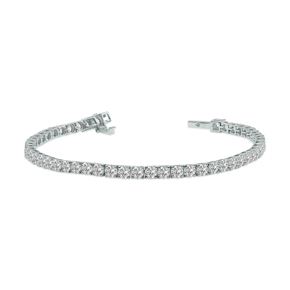 7 Carat TW Lab Grown Diamond Tennis Bracelet in 14K White Gold