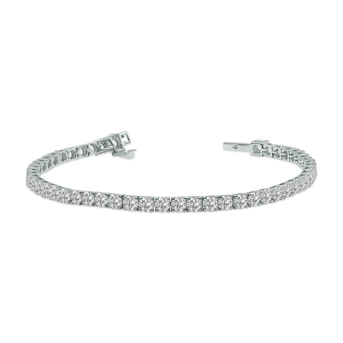 8 Carat TW Lab Grown Diamond Tennis Bracelet in 14K White Gold