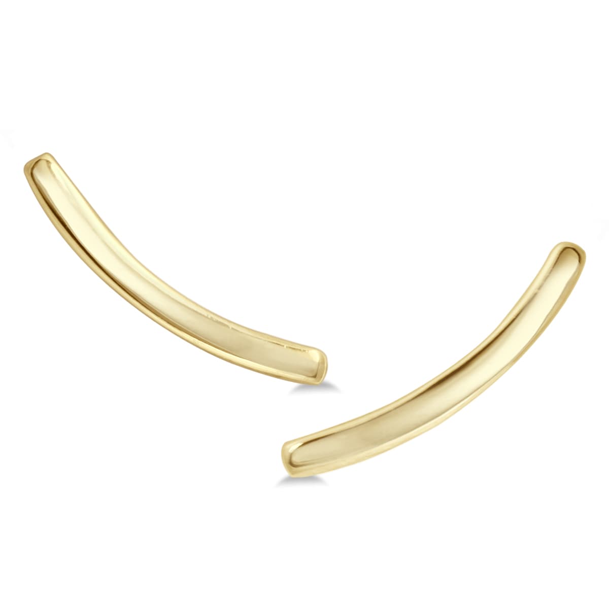 14K Yellow Gold Bar Climber Earrings