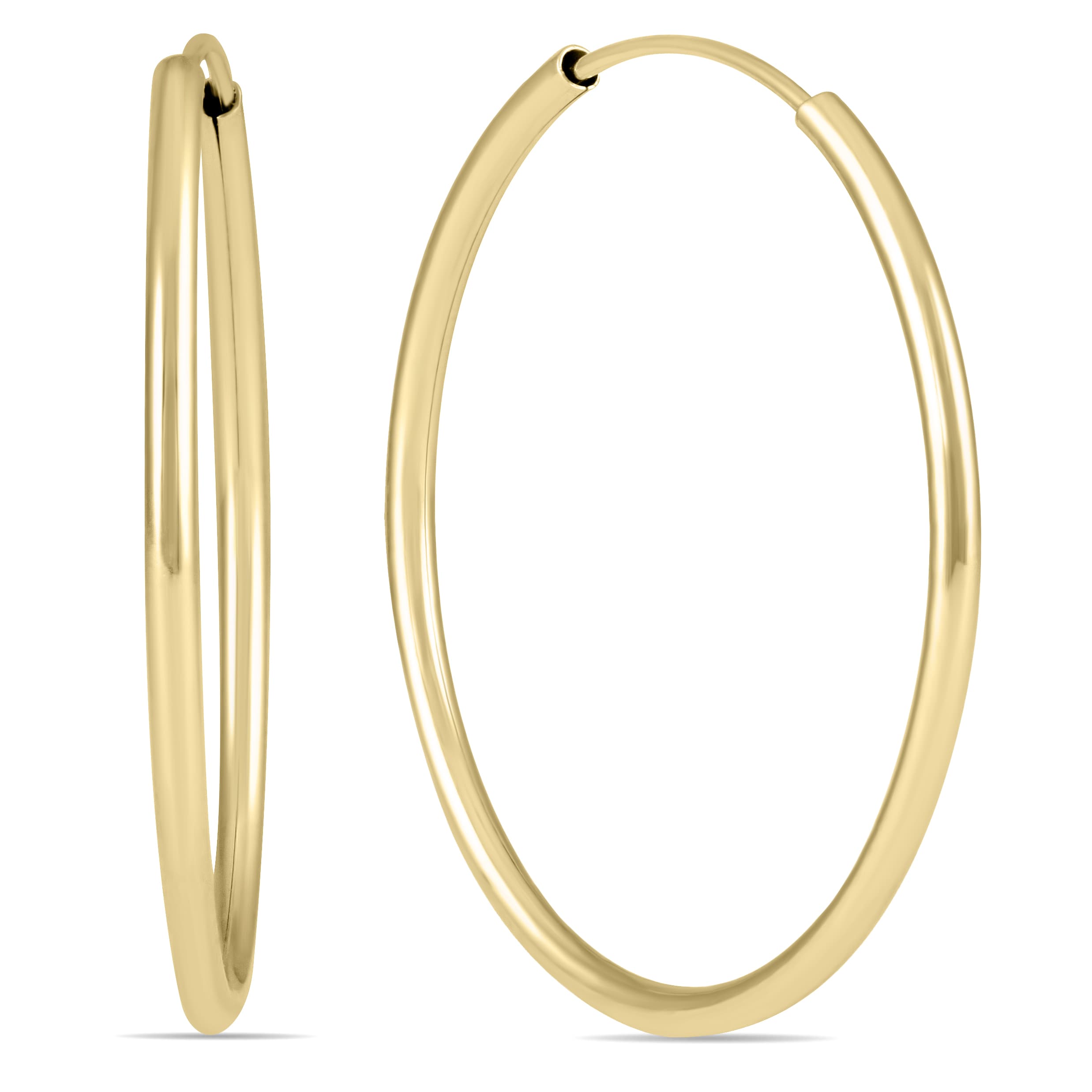 25MM Endless Hoop Earring 14k Yellow Gold