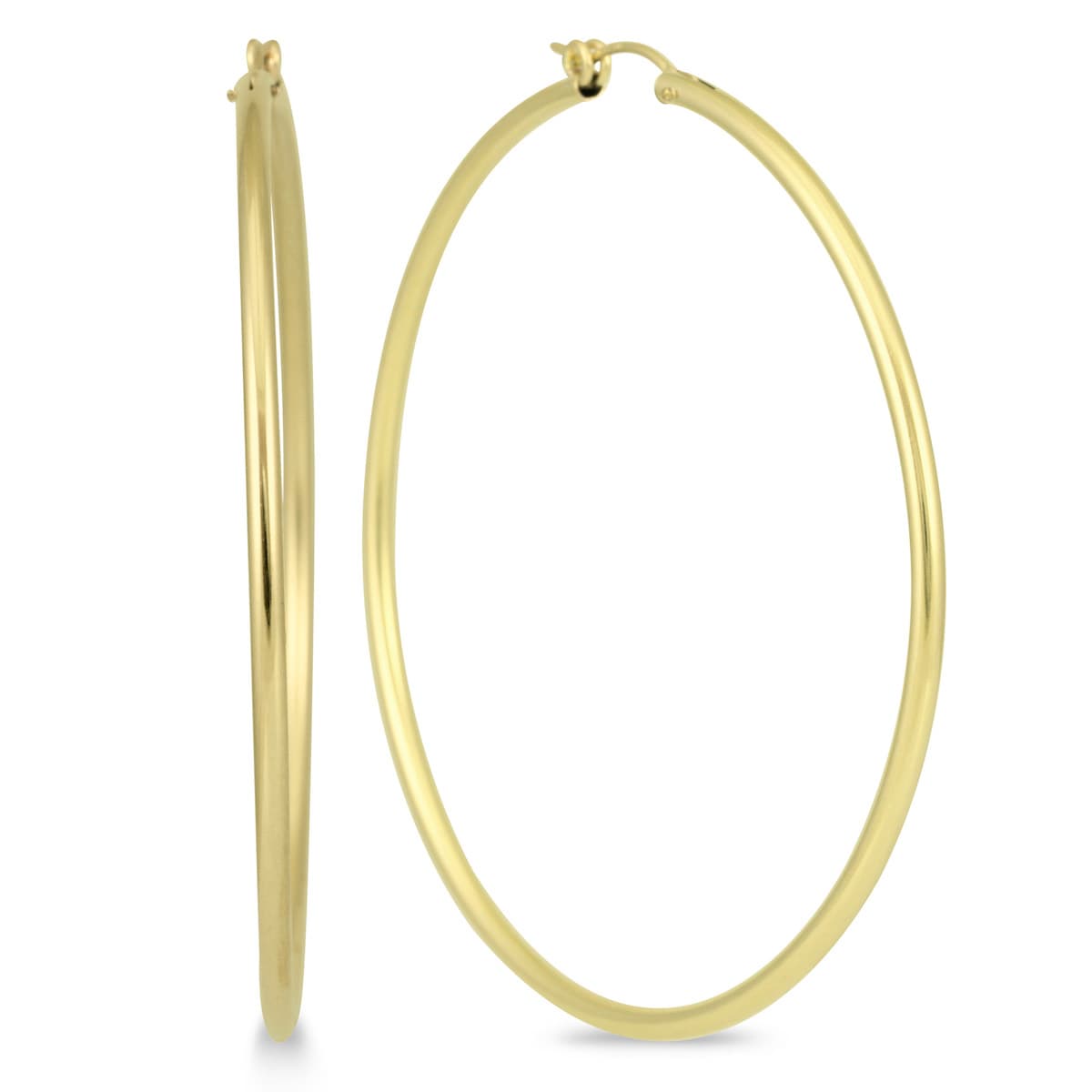 14K Yellow Gold Filled Hoop Earrings (62mm)