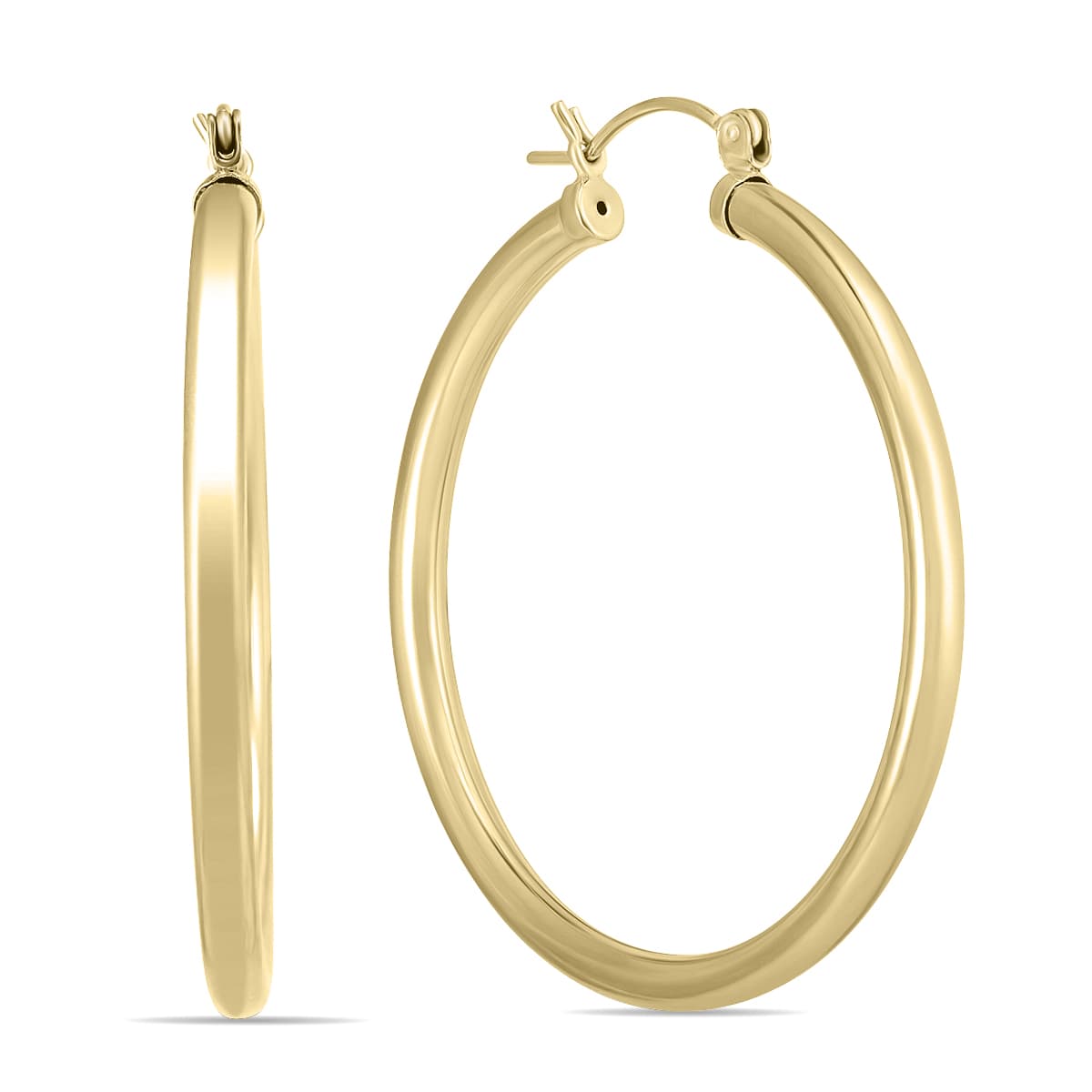 40mm 14K Yellow Gold Filled Hoop Earrings