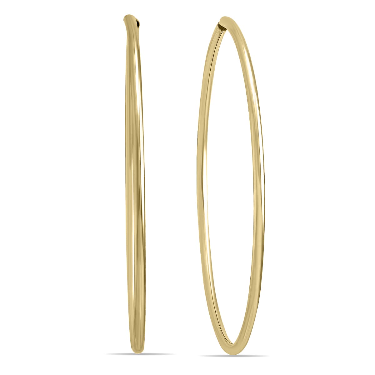 38mm Endless 14K Yellow Gold Filled Thin Hoop Earrings