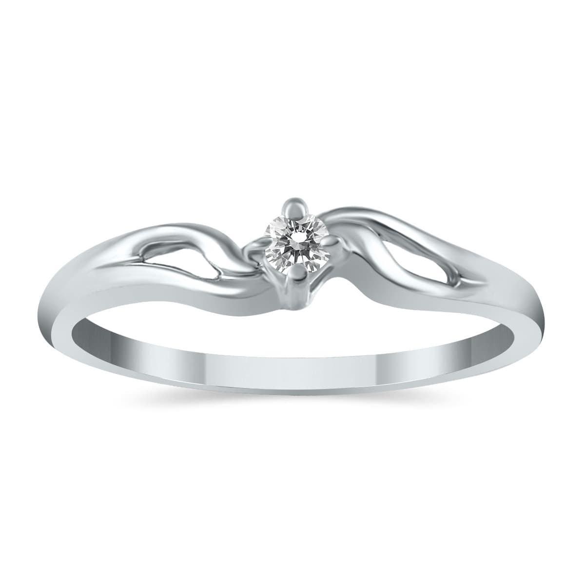 Diamond Promise Ring in 10K White Gold