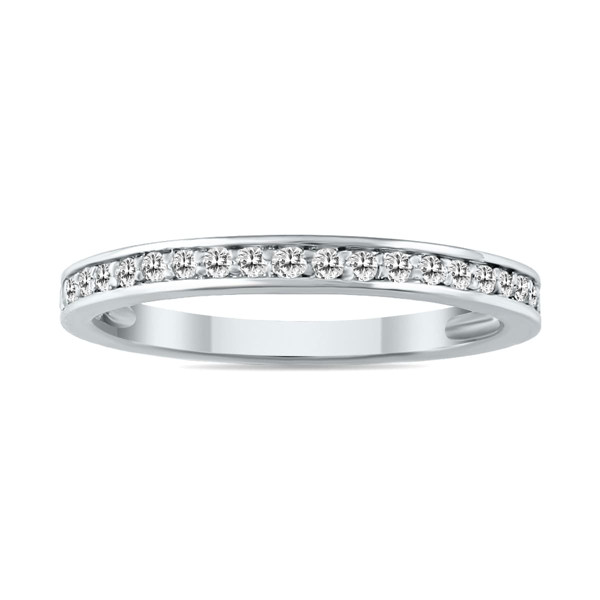 1/5 Carat TW Diamond Band in 10K White Gold