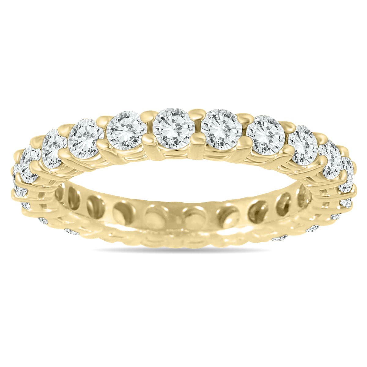 2 Carat TW 14K Yellow Gold Diamond Eternity Band