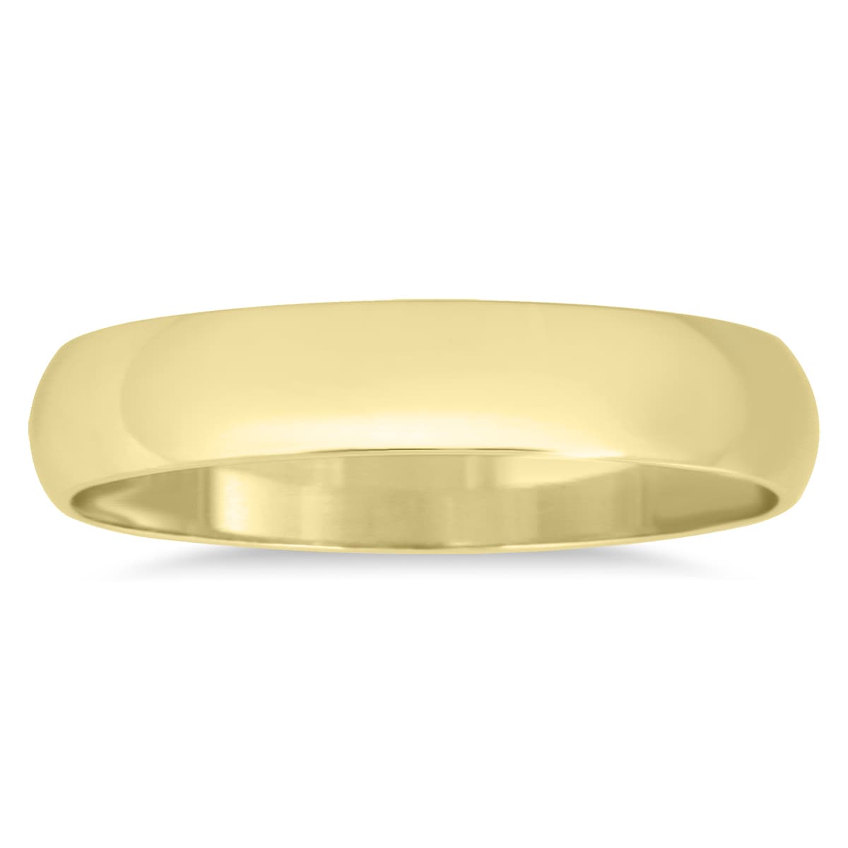 3mm Domed Wedding Band in 10K Yellow Gold