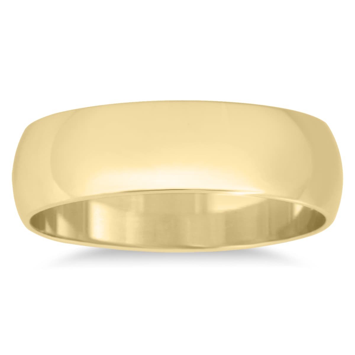 5mm Domed Wedding Band in 14K Yellow Gold