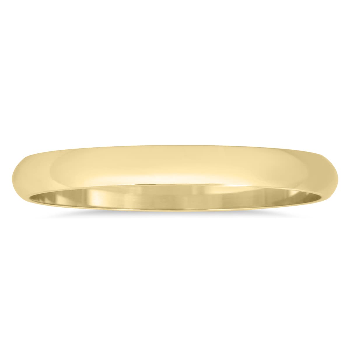 2mm Domed Wedding Band in 14K Yellow Gold