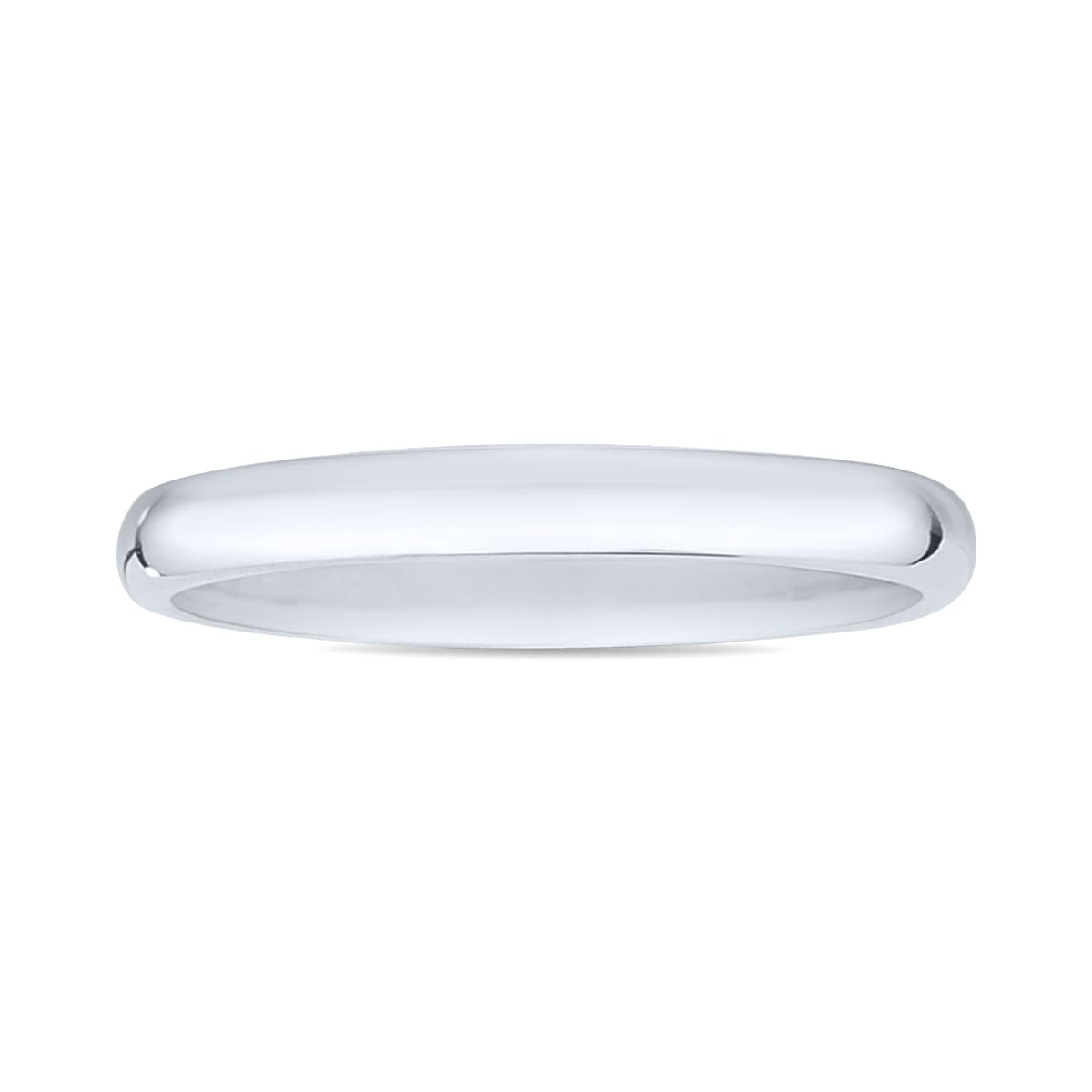 Platinum 2mm Domed Comfort Fit Wedding Band