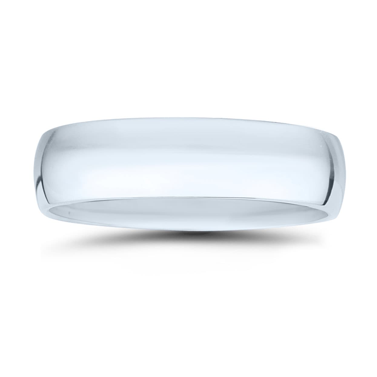 Platinum 6mm Domed Comfort Fit Wedding Band